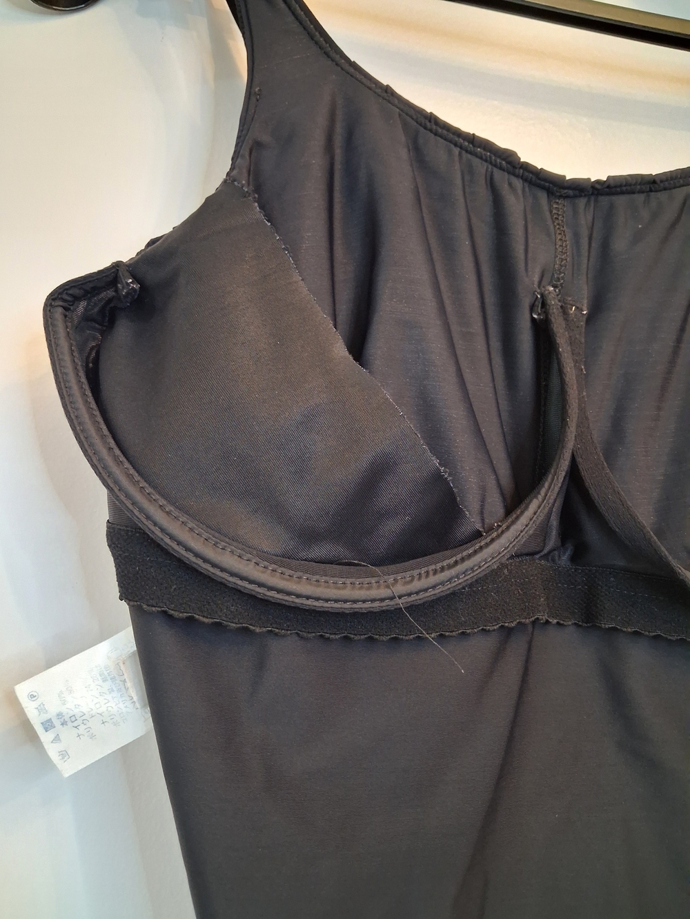 Lands' End Black Ruched One-Piece Swimsuit - Picture 6 of 6